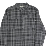 VANS Mens Grey Black Check Shirt L Cotton Blend Long Sleeve Casual