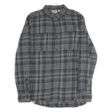 VANS Mens Grey Black Check Shirt L Cotton Blend Long Sleeve Casual