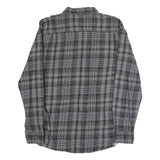 VANS Mens Grey Black Check Shirt L Cotton Blend Long Sleeve Casual
