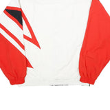 KILLTEC Mens Red & Black White Geometric Track Jacket S Polyester Zip