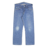 LEVI'S 506 Mens Jeans Blue Regular Straight Denim Medium W32 L25 Classic Fit Zip
