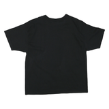 CHAMPION Mens Black XL T-Shirt Short Sleeve Crew Neck Logo Graphic Cotton Blend