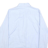 LEVI'S Womens Blue & White Striped Shirt S Cotton Button Down Long Sleeve