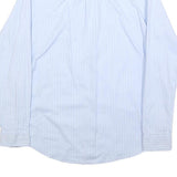 LEVI'S Womens Blue & White Striped Shirt S Cotton Button Down Long Sleeve