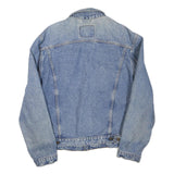 LEVI'S Mens Blue Denim Jacket L Cotton Blend Button Closure Classic Fit Vintage