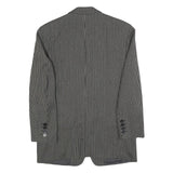 GARDEUR Mens Black & Grey Wool Blend Button Jacket M Woven Classic Tailored