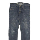 DICKIES Mens Slim Blue Denim Regular Fit Slim Leg Jeans W30 L30 Zip Fastening