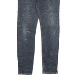 DICKIES Mens Slim Blue Denim Regular Fit Slim Leg Jeans W30 L30 Zip Fastening
