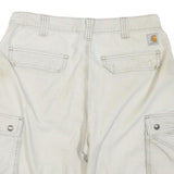 CARHARTT Mens Shorts Beige Cargo Relaxed Fit M W34 Workwear Pockets