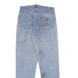 CARHARTT Mens Jeans Blue Relaxed Straight Denim Light W32 L34 Casual Workwear