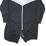 NIKE Womens Black & White Outdoor Jacket M Nylon Colourblock Zip Hooded