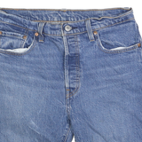 LEVI'S Womens Denim Blue Cotton Casual Shorts Size S W28 Classic Fit
