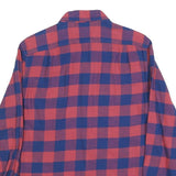 NAUTICA Mens Blue & Red Check Shirt S Classic Fit Button-Down Collar Cotton