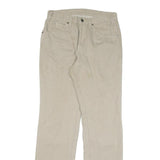 DICKIES Mens Jeans Beige Regular Straight Denim W30 L33 Zip Cotton Blend