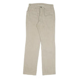 DICKIES Mens Jeans Beige Regular Straight Denim W30 L33 Zip Cotton Blend