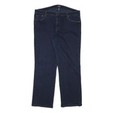 CHAPS Womens Jeans Blue Regular Straight Denim Dark W36 L28 Classic Zip