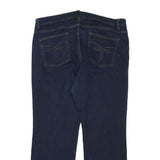 CHAPS Womens Jeans Blue Regular Straight Denim Dark W36 L28 Classic Zip