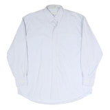 YVES SAINT LAURENT Mens White Shirt XL Cotton Blend Button Down Collar Premium