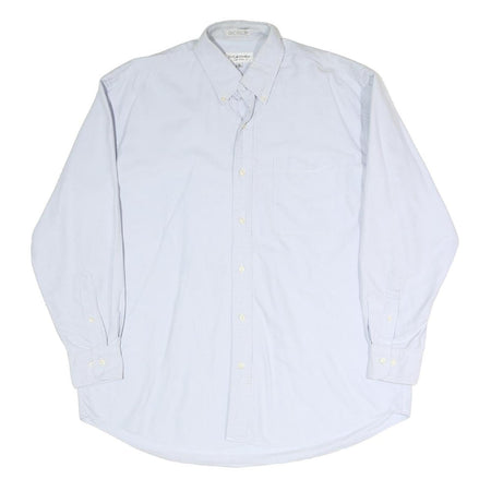YVES SAINT LAURENT Mens White Shirt XL Cotton Blend Button Down Collar Premium