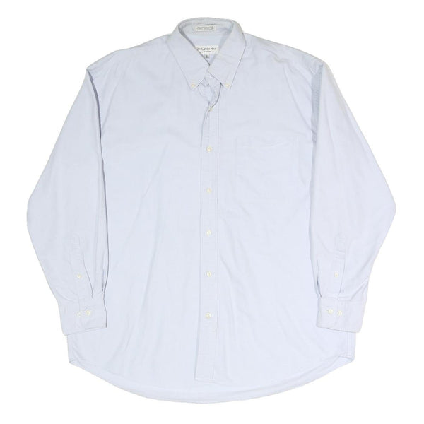 YVES SAINT LAURENT Mens White Shirt XL Cotton Blend Button Down Collar Premium