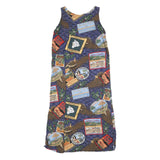 REYN SPOONER Womens Blue Hawaiian Print Sleeveless Maxi Cotton Blend Dress L