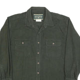FIELD & STREAM Mens Green Cotton Shirt 2XL Button Pockets Casual Outdoor Wear