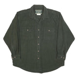 FIELD & STREAM Mens Green Cotton Shirt 2XL Button Pockets Casual Outdoor Wear