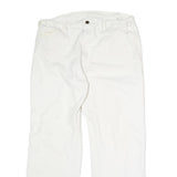 DICKIES Mens Regular Fit White Cotton Straight Leg Jeans W34 L27 Classic