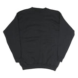 TULTEX Mens Black Wolf Graphic Crew Neck 2XL Cotton Sweatshirt Pullover