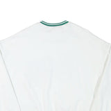 OLE Womens White San Diego West Sweatshirt Crew Neck L Cotton Blend Casual