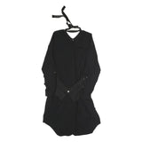 DIESEL Womens Black Day Dress Polyester Long Sleeve Knee Length L Stylish