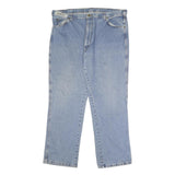 DICKIES Mens Blue Regular Fit Straight Leg Denim Jeans Cotton W42 L30 Workwear