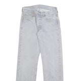 LEVI'S 501 Mens Jeans Blue Regular Straight Denim Light W28 L32 Classic Button