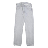 LEVI'S 501 Mens Jeans Blue Regular Straight Denim Light W28 L32 Classic Button