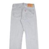 LEVI'S 501 Mens Jeans Blue Regular Straight Denim Light W28 L32 Classic Button