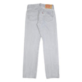 LEVI'S 501 Mens Jeans Blue Regular Straight Denim Light W28 L32 Classic Button