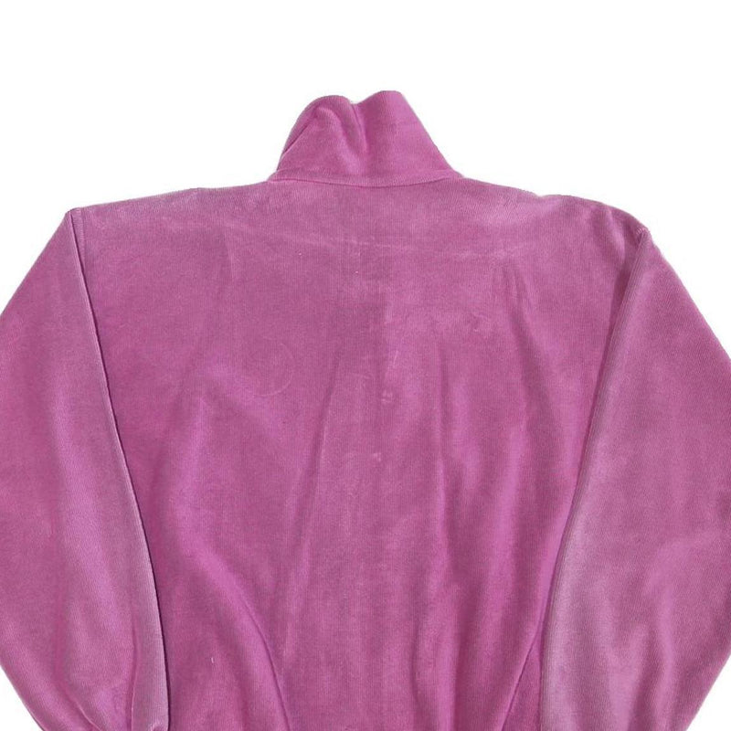 RUFF Womens Pink Polyester Blend Zip Jacket Patterned L