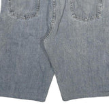 WRANGLER Mens Blue Denim Casual Shorts 2XL W36 Cotton Blend Classic Fit
