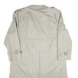 PKZ Mens Beige Cotton Classic Coat L Button Plain Stylish Warm Comfortable