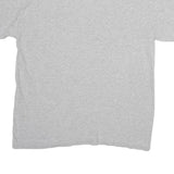 GILDAN Mens Grey Cotton Graphic T-Shirt L Short Sleeve Crew Neck Football Print