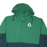 NIKE Mens Green & Navy Celtics Basketball Zip Jacket 2XL Polyester Blend