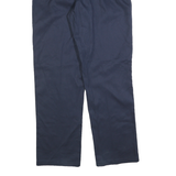 DICKIES Mens Cotton Blend Navy Regular Fit Straight Leg Trousers W38 L34