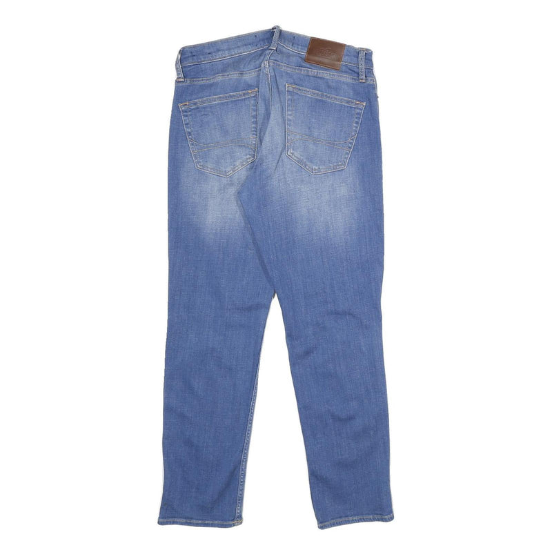 HOLLISTER Mens Blue Slim Skinny Denim Light W30 L30 Distressed Cotton Blend