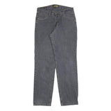 ATLAS FOR MEN Mens Regular Blue Denim Jeans W32 L34 Classic Cotton Blend Zip