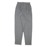 WRANGLER Womens Wool Blend Grey Relaxed Tapered Trousers W24 L30