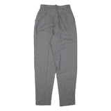 WRANGLER Womens Wool Blend Grey Relaxed Tapered Trousers W24 L30