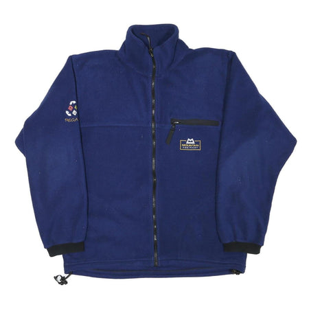 MOUNTAIN EQUIPMENT Mens Blue Outdoor Jacket M Polyester Blend Plain Zip Warm