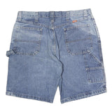 WRANGLER Mens Denim Blue Casual Shorts M W36 Carpenter Style Pocket Detail