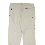 K-TEC Mens Polyester Blend Beige Regular Zip Cargo Trousers W37 L30 Casual