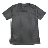 ADIDAS Womens Black & White Modern T-Shirt M Short Sleeve V-Neck Sportswear